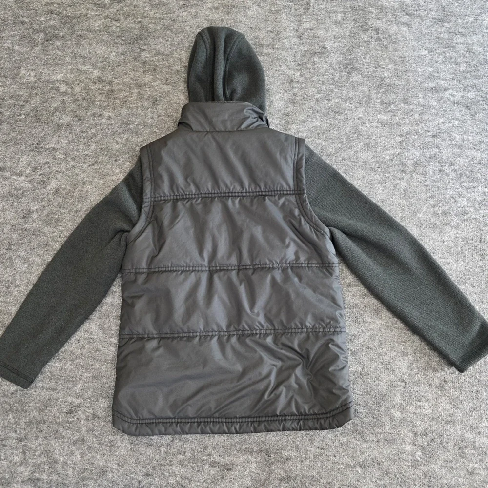 The‎ North Face Gordon Lyons Varsity Vest Jacket Boys Small 7/8 Black Hooded